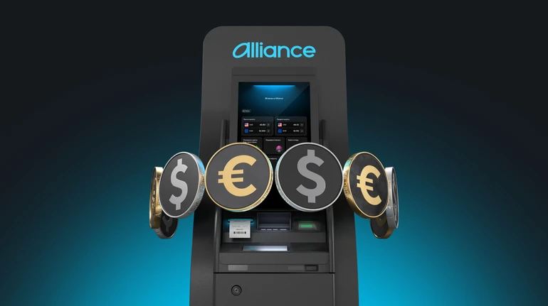 Alliance bank запустив перший в Україні крос-обмін доларів та євро у валютообмінних банкоматах