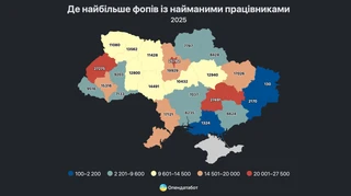 Кожен сьомий ФОП в Україні має найманих працівників