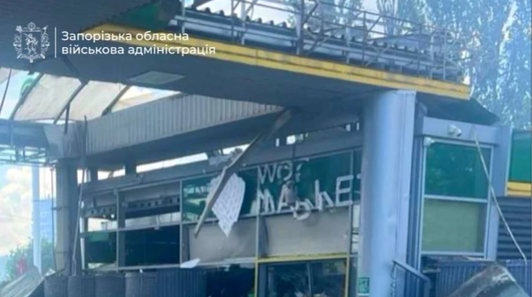 Росіяни зруйнували заправку WOG у Запоріжжі