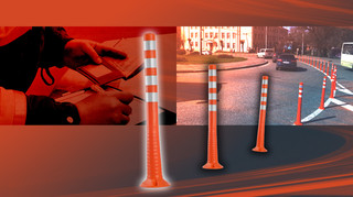 Когда правила дорожного движения не работают. Как оранжевые столбики заполонили Киев