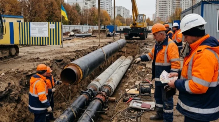 Резервное тепло: в Киеве строят новую теплотрассу