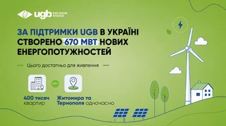 Формула світла від UGB: 17,2 мільярда інвестицій, що перетворилися на 670 МВт генерації