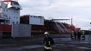 На судні в порту Ізмаїла ліквідували пожежу після атаки РФ