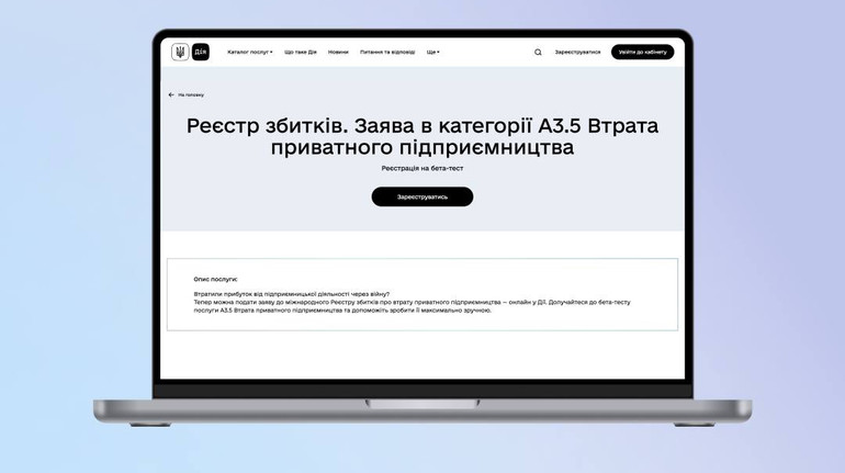 В Реестре убытков появилась новая категория для предпринимателей: детали