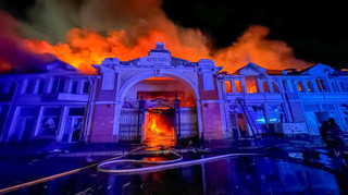 В Одесі горів ринок Привоз після атаки РФ