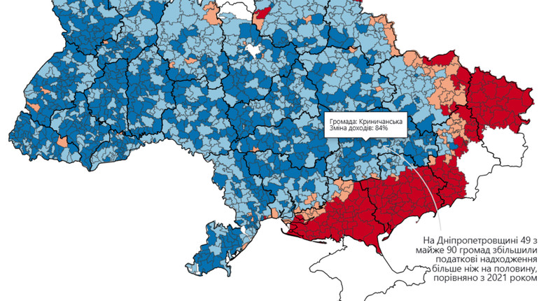 В каких общинах денег стало больше, чем было до войны