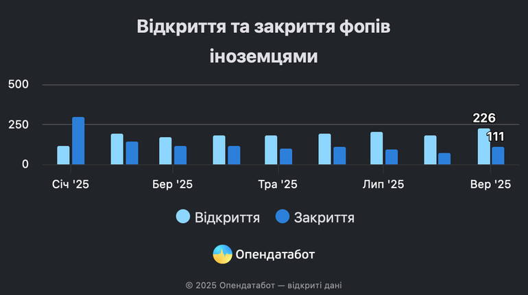 В Украине стало меньше фопов-иностранцев: граждане каких стран чаще всего становятся у нас предпринимателями