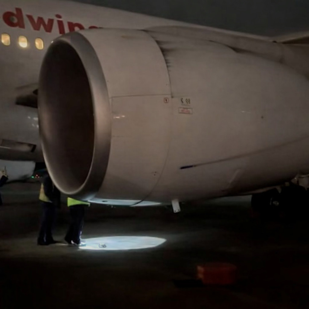 На фото – сліди горіння після пожежі в лівому двигуні аварійного Red Wings