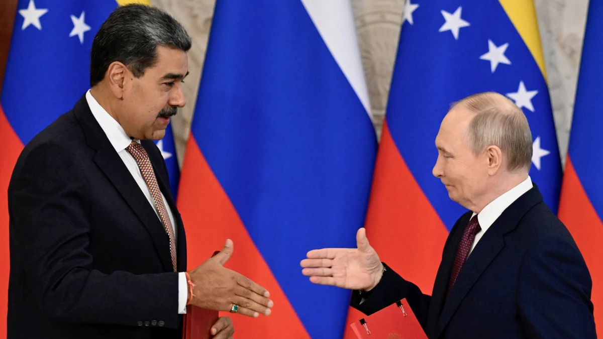 Мадуро і Путін у Кремлі, 7 травня 2025 року