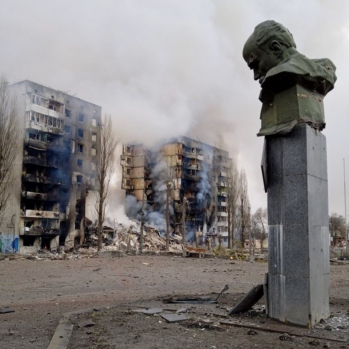 На початку великої війни Бородянка зазнавала масштабних руйнувань