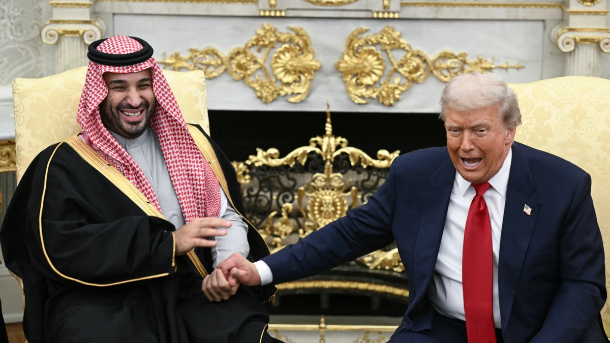 Трамп і спадковий принц Саудівської Аравії Мухаммед бін Салманом під час зустрічі в Овальному кабінеті, 18 листопада 2025 року