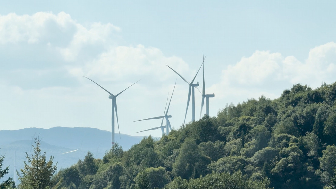 Ветряной парк в селе Нижние Ворота на Закарпатье