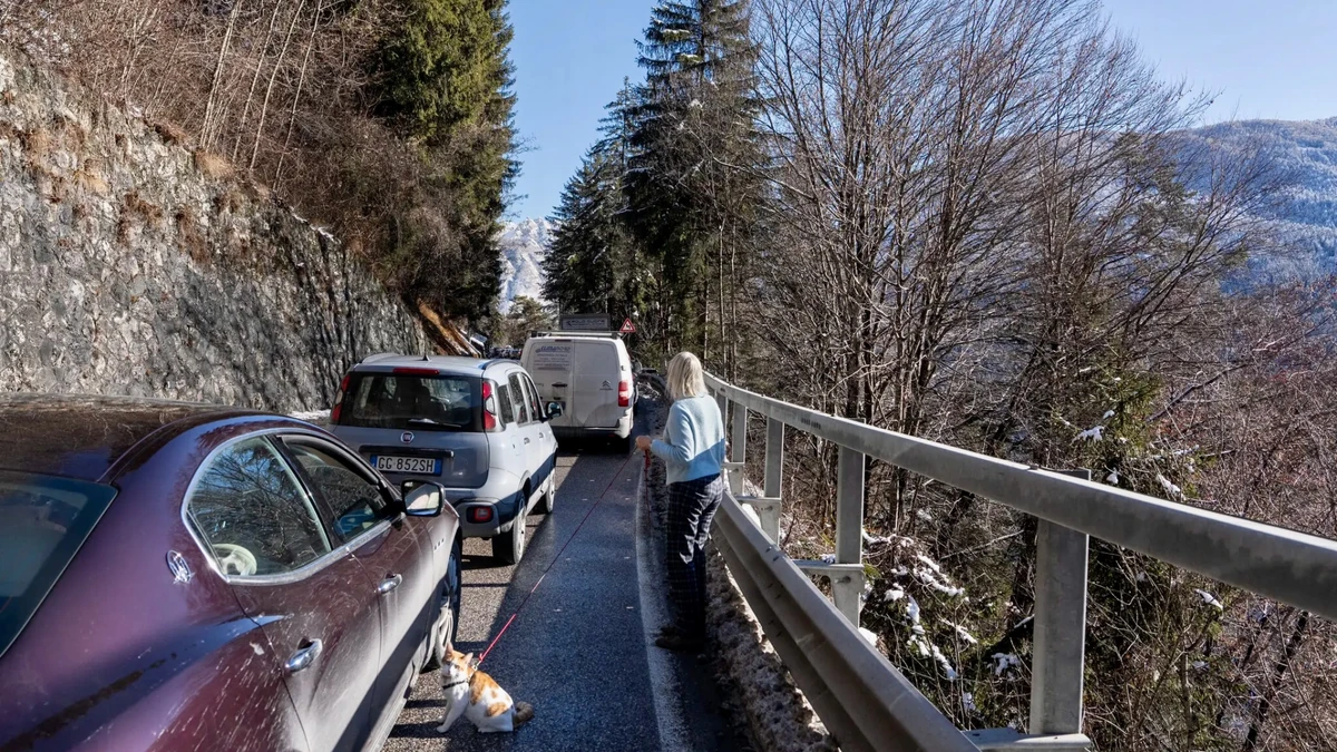Затори дорогою до Кортіни