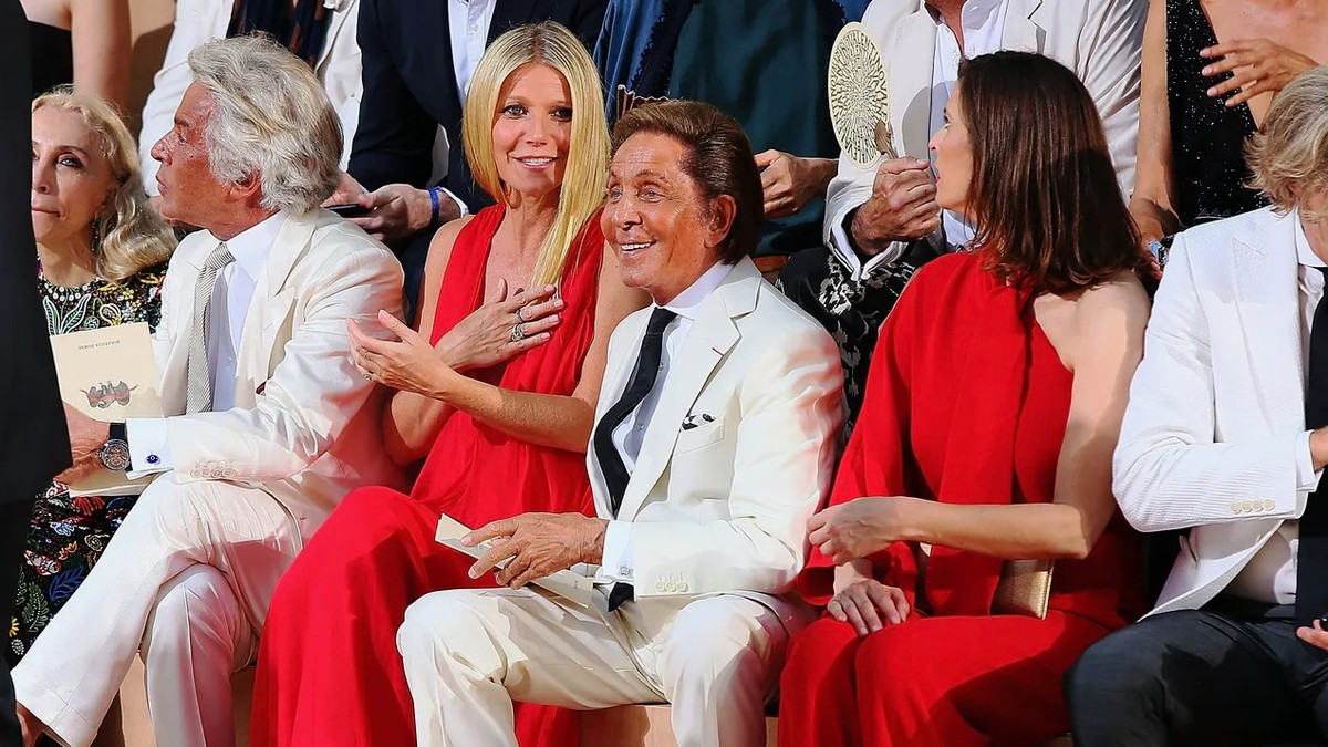 Джанкарло Джаметти, Гвинет Пэлтроу и Валентино Гаравани, 2015 год