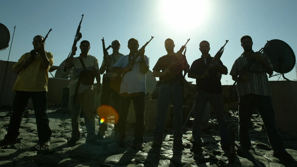 Найманці ПВК на даху будинку в Багдаді, 2007 рік