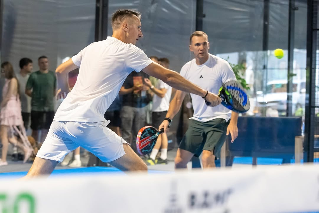 Андрій Шевченко та Сергій Стаховський на чемпіонаті України з паделу