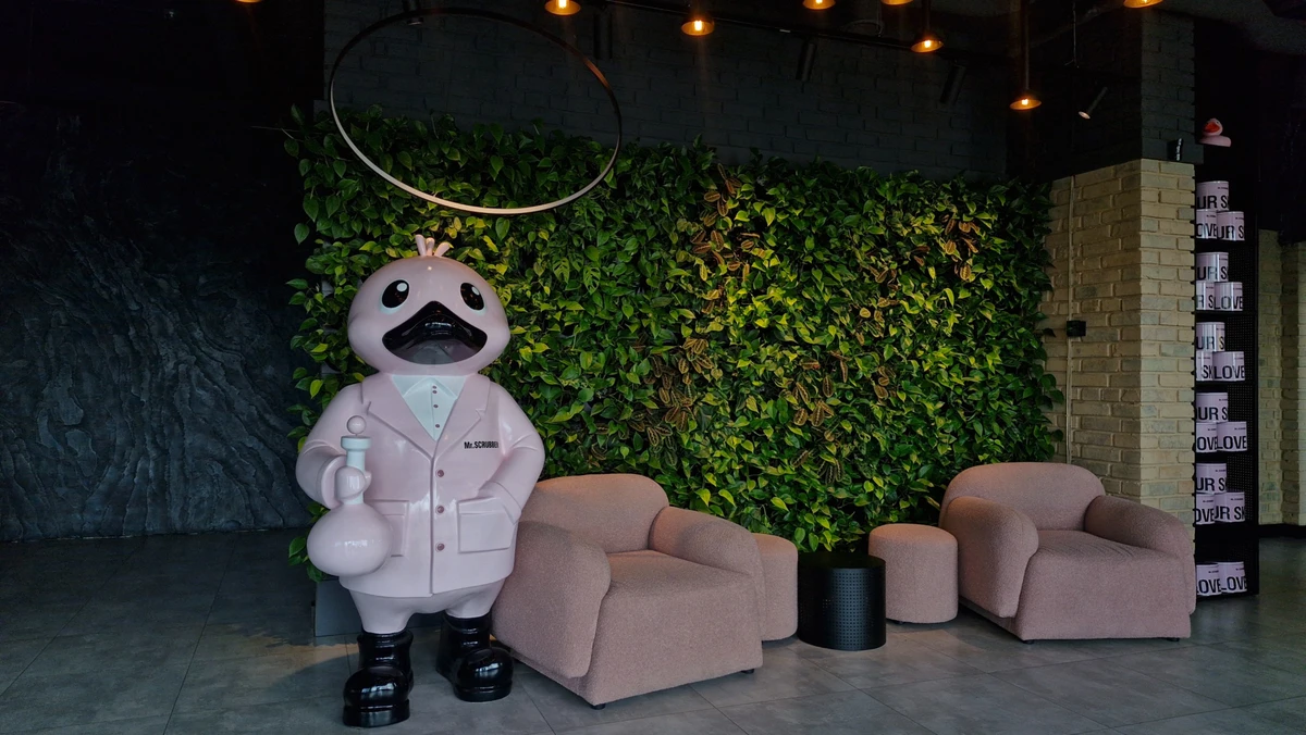 Фирменная уточка в офисе Mr.Scrubber