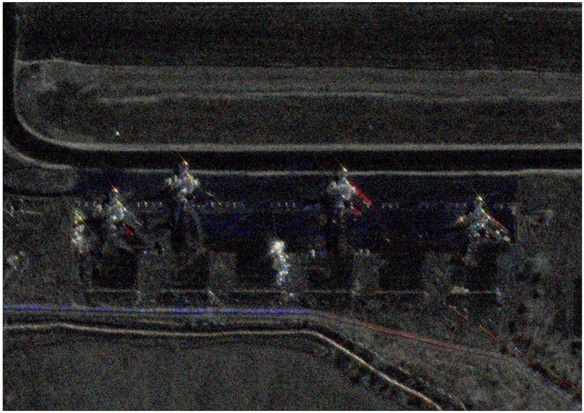 SAR-снимок российской транспортной авиации