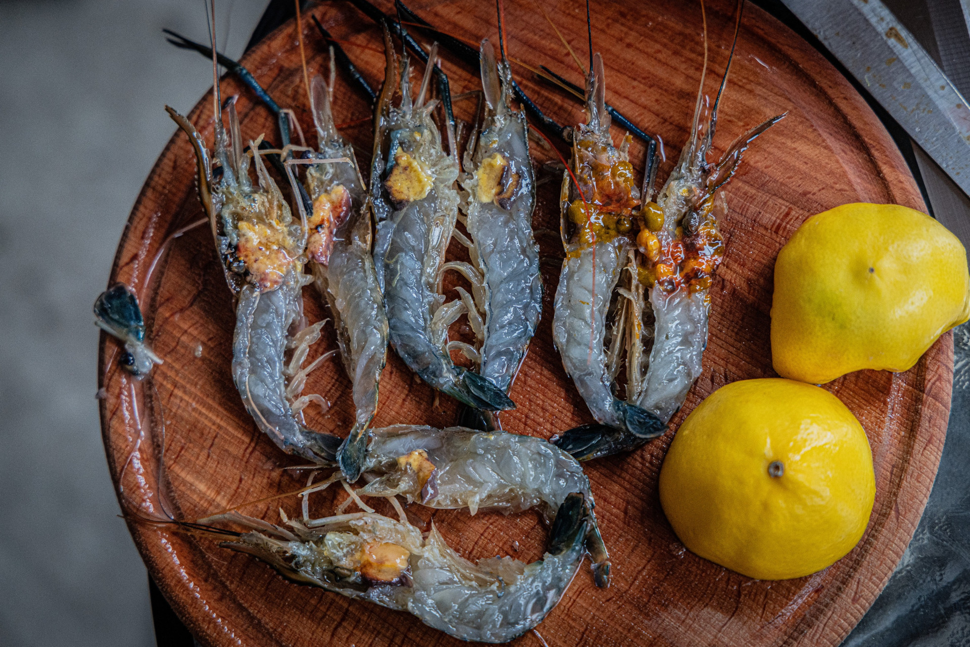 Страва п'яна жива креветка