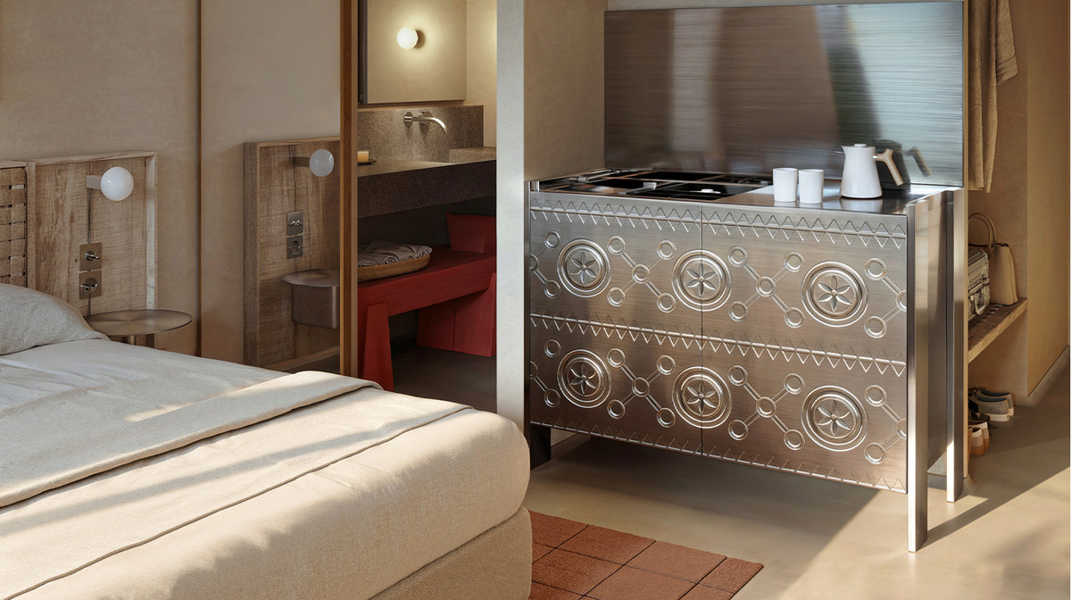 Бойківські орнаменти в інтер’єрі ONDE/ Ілюстрація: GORO Development