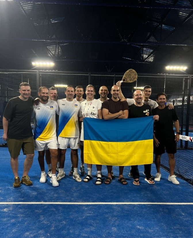 Чоловіча збірна України з паделу на змаганнях в Іспанії, жовтень 2025 року