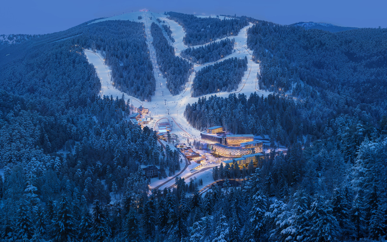 Перша черга GORO Mountain Resort взимку