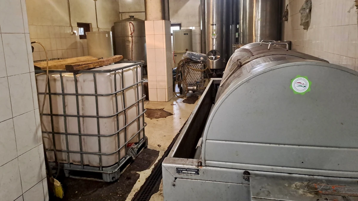 На винодельне Шошев оборудование приобретенное в разные времена