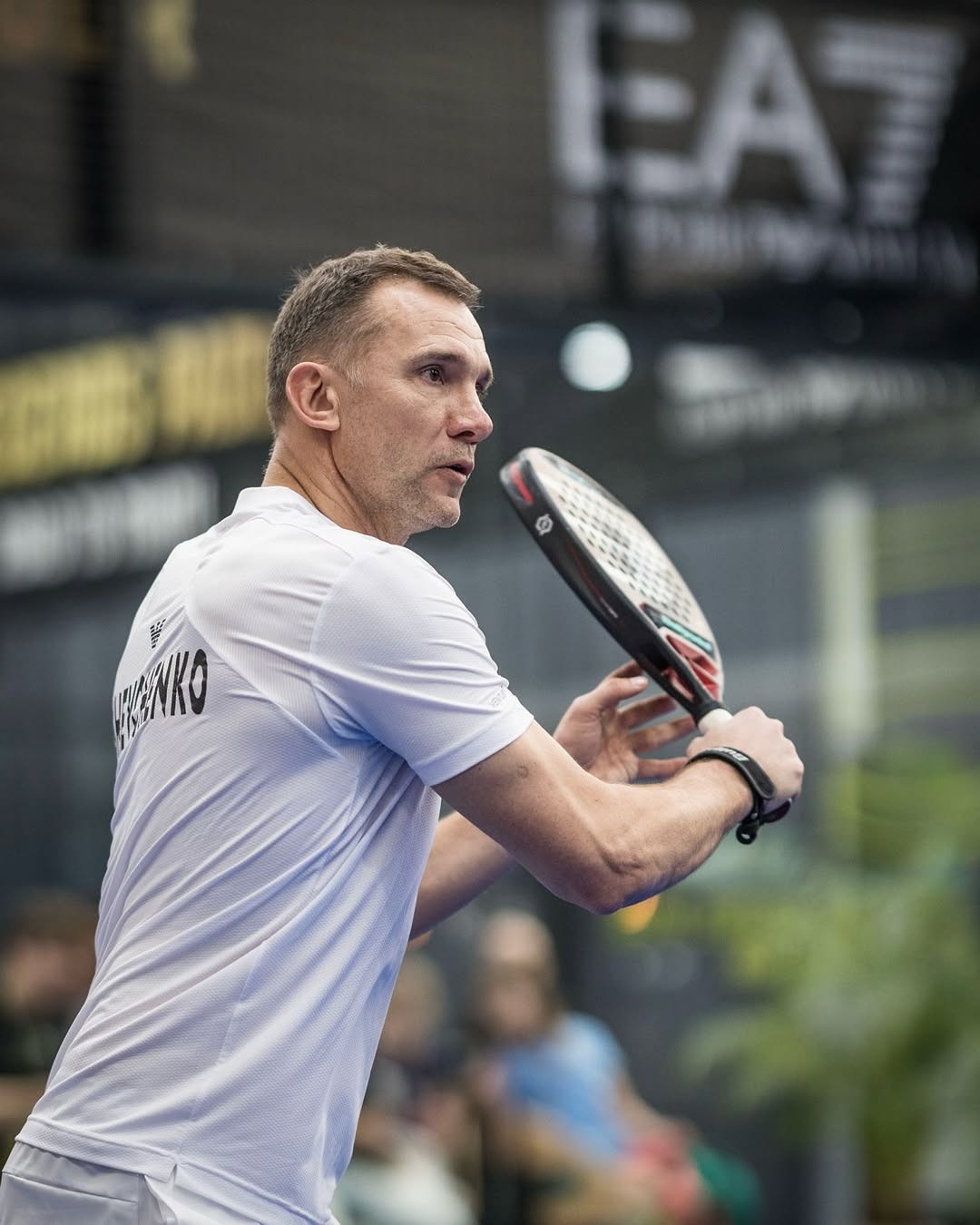 Андрій Шевченко на турнірі World Legends Padel Tour у Лондоні, березень 2025 року