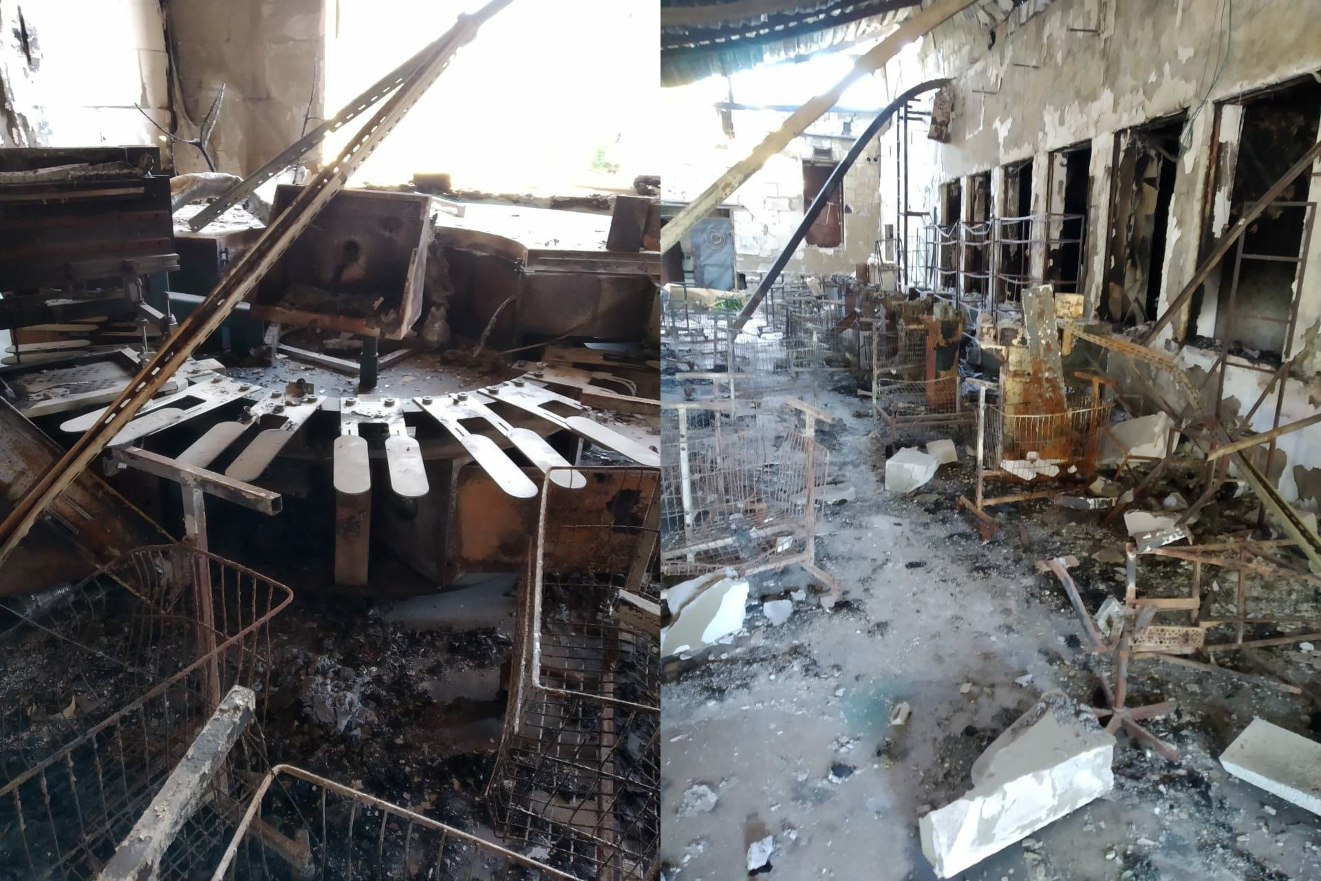 Разрушенная фабрика в Рубежном