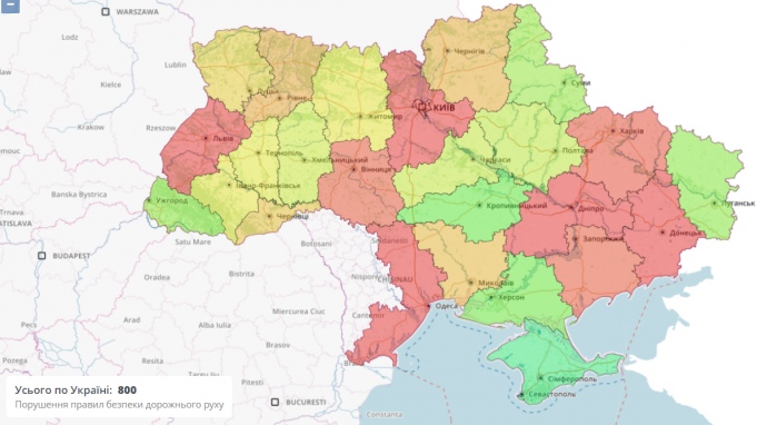 Кількість КП в Україні за регіонами у січні 2022 року